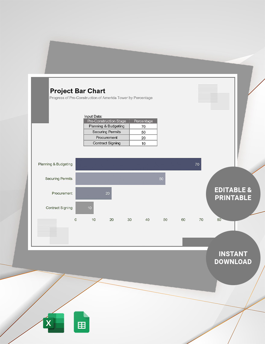 Schedule Bar Chart - Google Sheets, Excel | Template.net