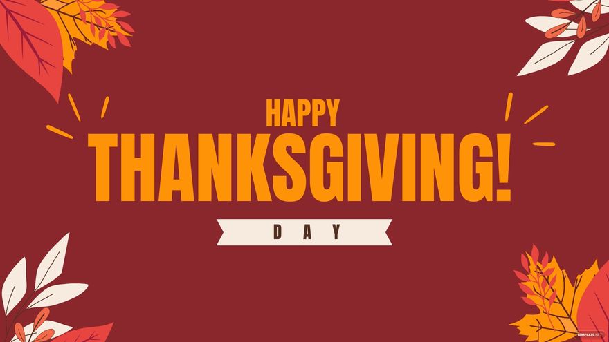 Thanksgiving Day Red Background