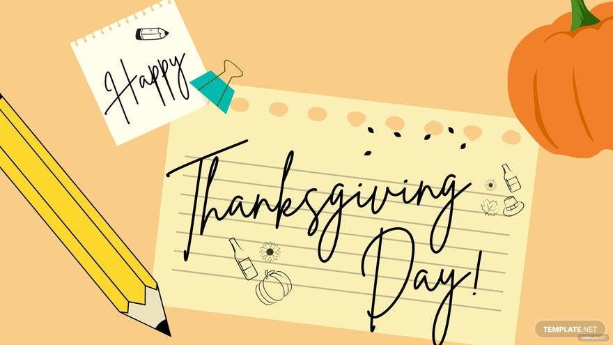 Free Happy Thanksgiving Day Background in PDF, Illustrator, PSD, EPS, SVG, JPG, PNG