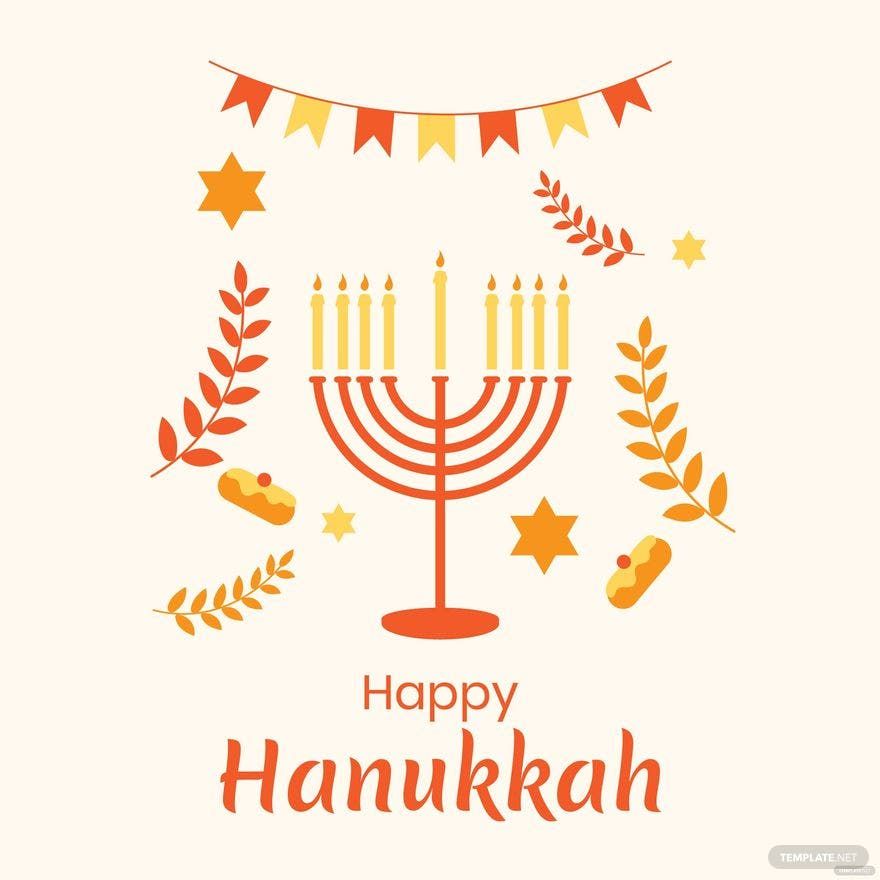 Free Hanukkah Illustration