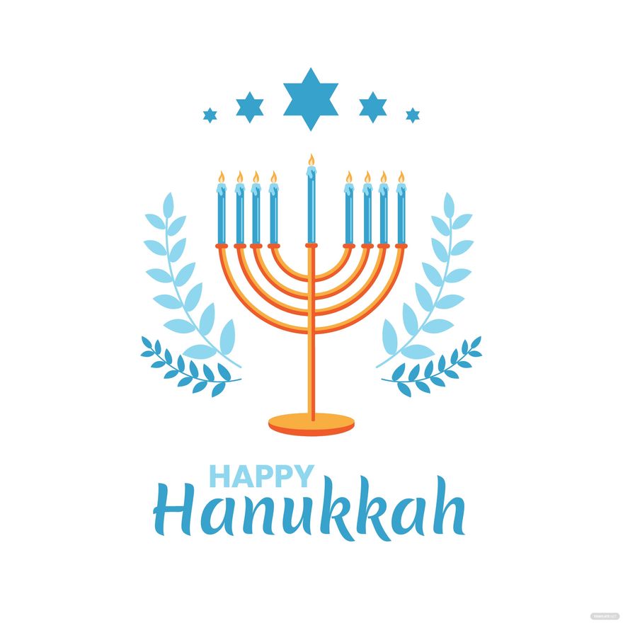 Free Hanukkah Cartoon Vector - Download in Illustrator, PSD, EPS, SVG ...