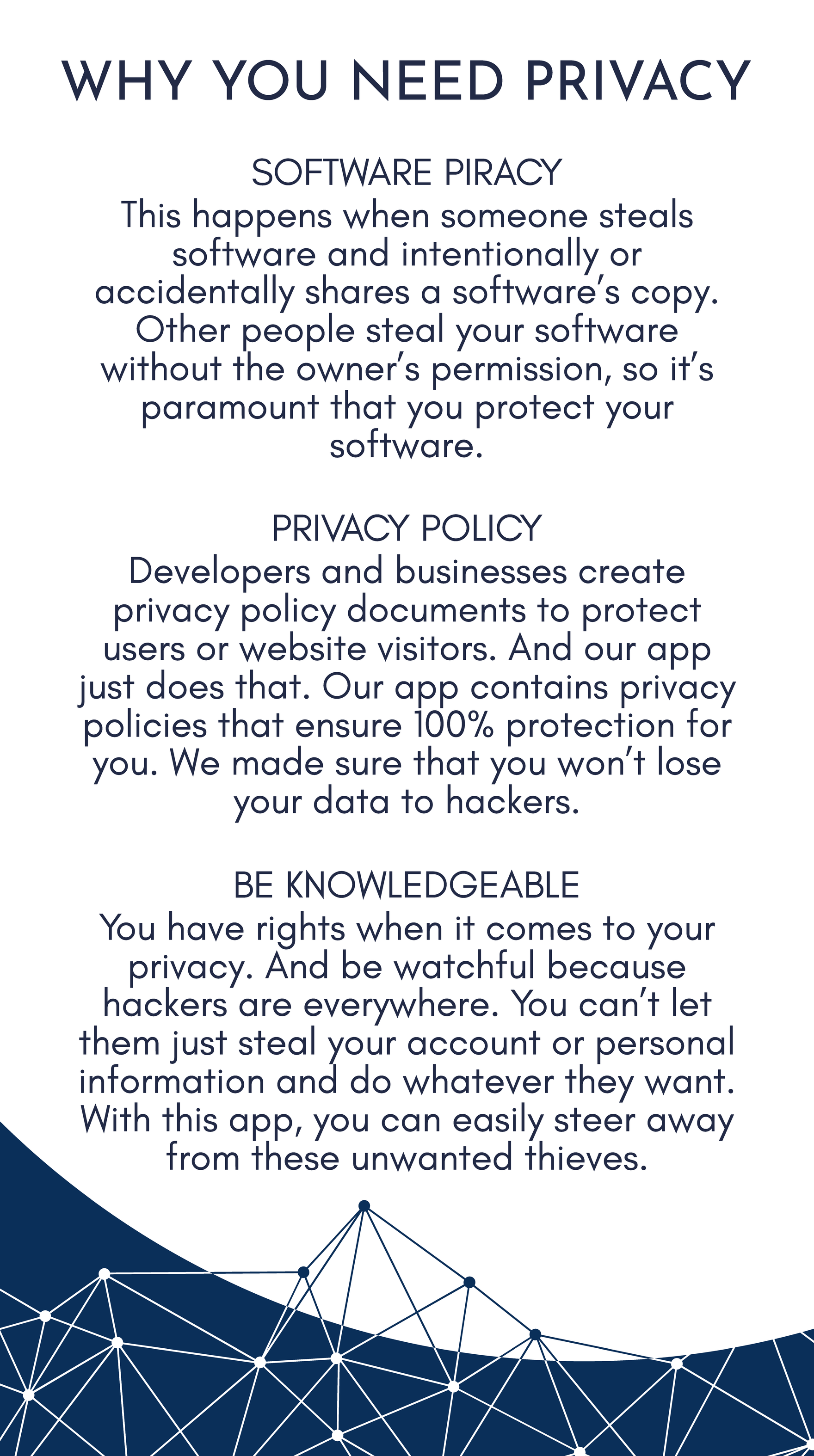Software Privacy Mobile Presentation