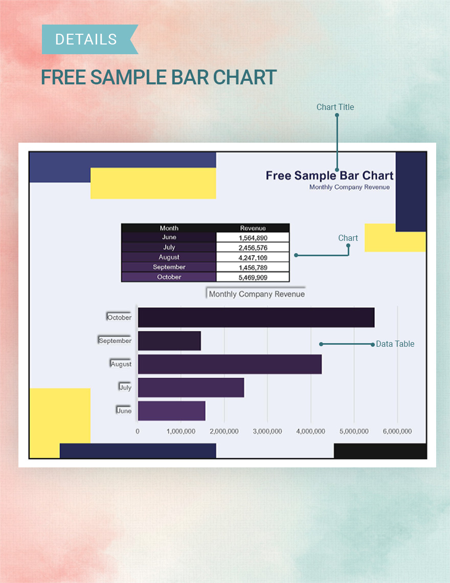 Free Free Modern Bar Chart Google Sheets, Excel