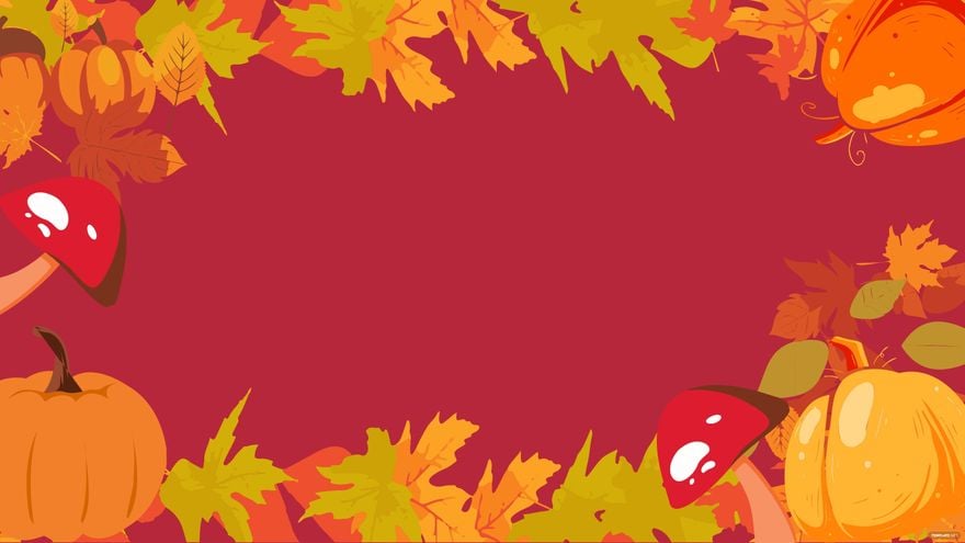 Free Red Fall Background