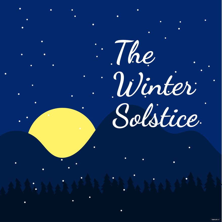 Free Winter Solstice Cartoon Vector Download in Illustrator, PSD