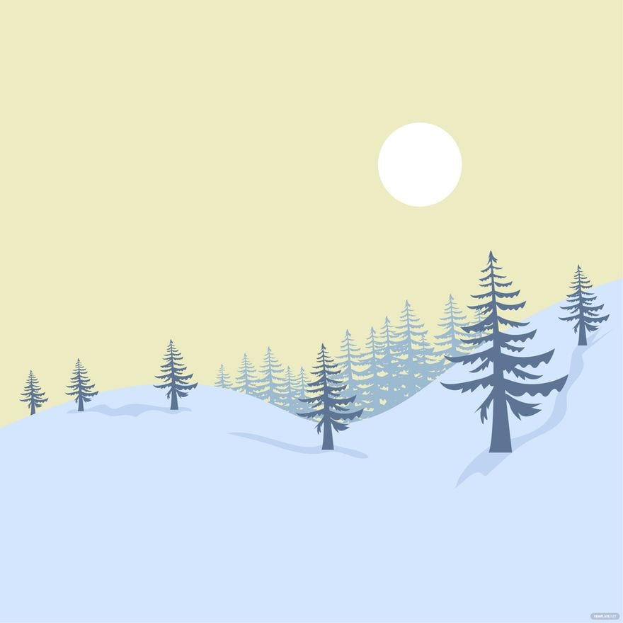 Winter Solstice Illustration in Illustrator, PSD, EPS, SVG, PNG, JPEG
