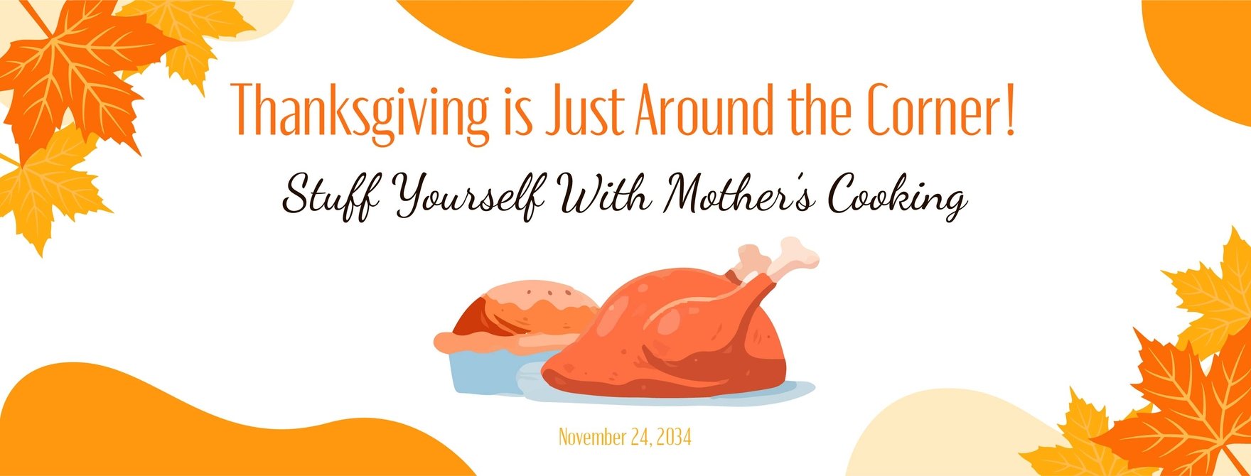 Thanksgiving Day Facebook Cover Banner