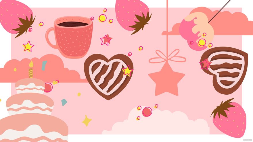 Free Pink Girly Background in Illustrator, EPS, SVG, JPG, PNG