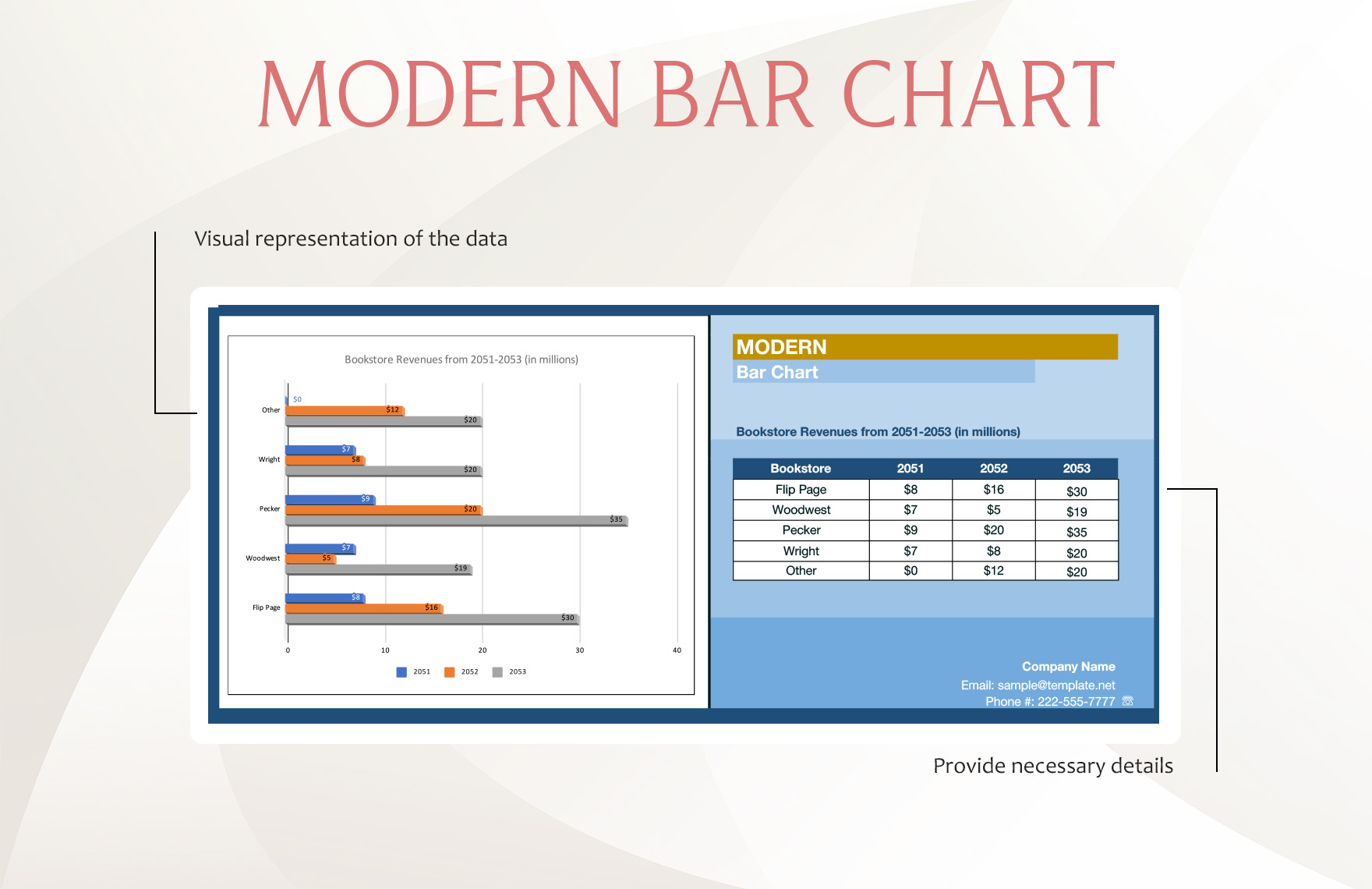 Modern Bar Chart Template