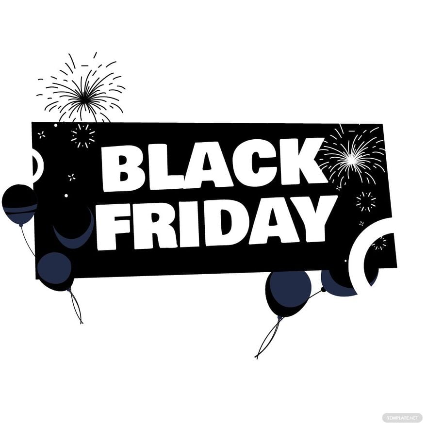 Black And White Black Friday Clipart