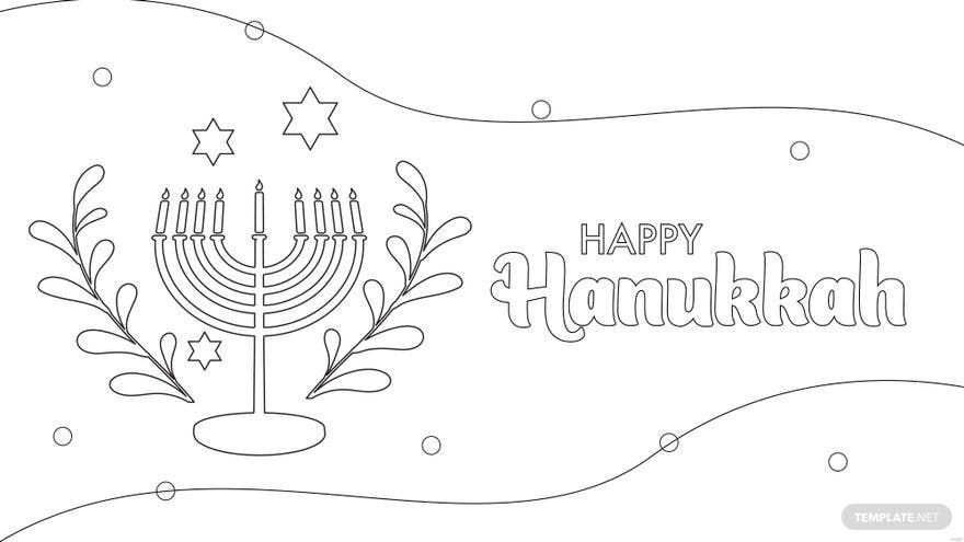 Free Hanukkah Drawing Background