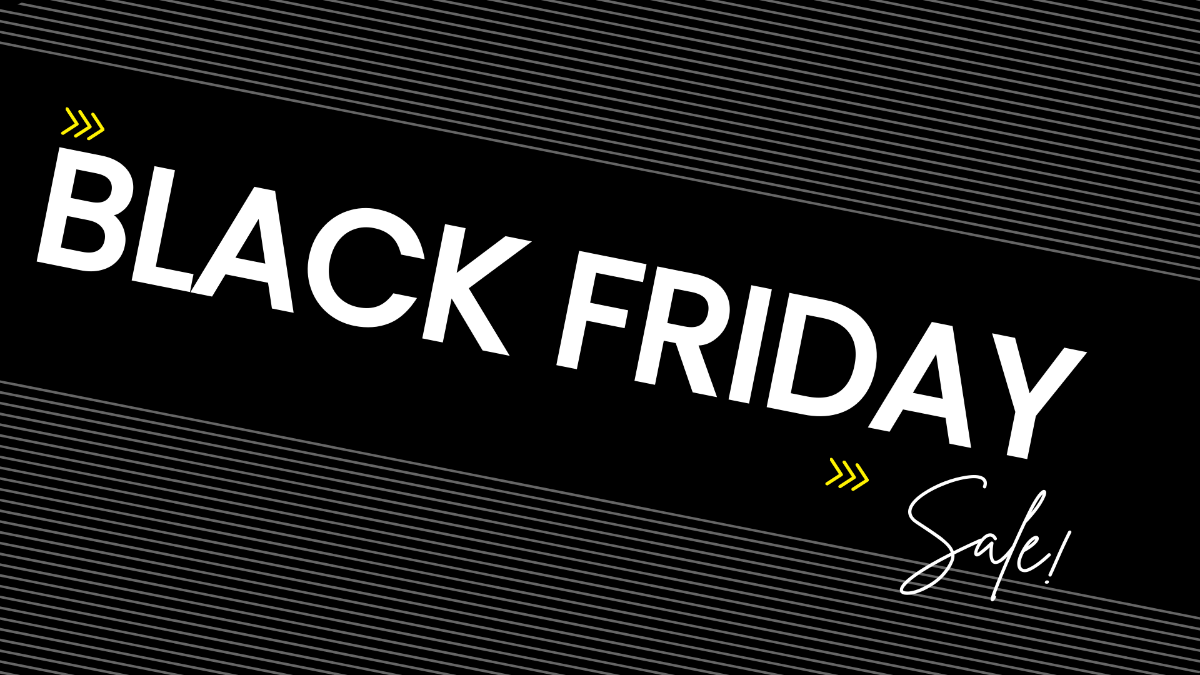 Black Friday Gradient Background Template