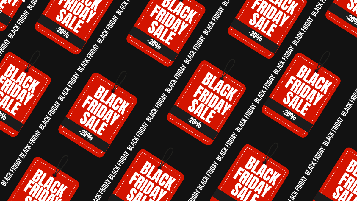 Black Friday Pattern Background Template