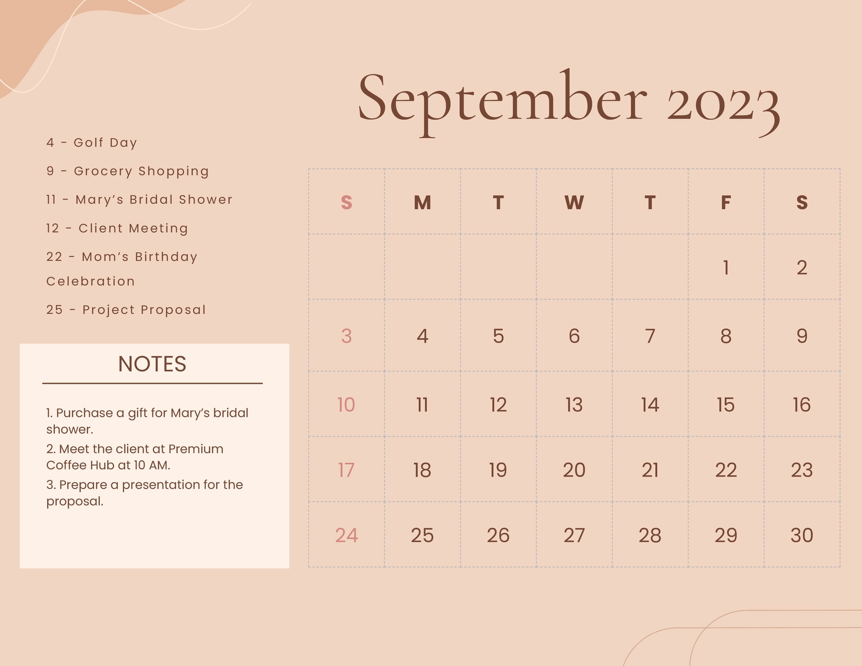 FREE September 2023 Calendar Template Download In Word Google Docs 