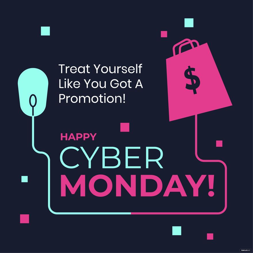 Free Cyber Monday Promotion Vector in Illustrator, PSD, EPS, SVG, PNG, JPEG