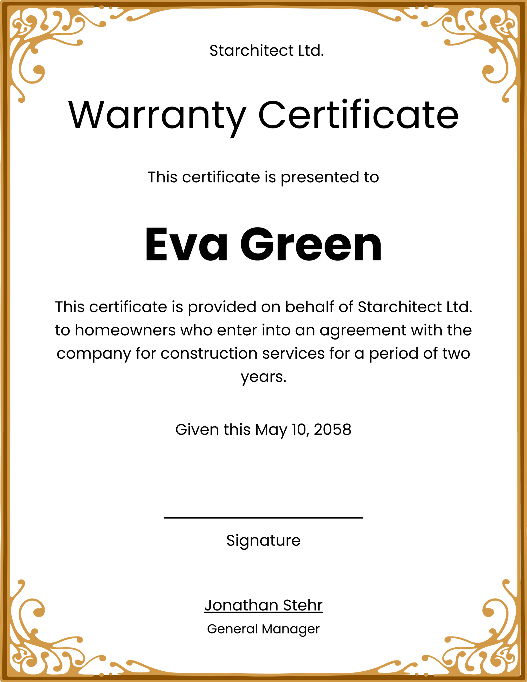 Free Vintage Warranty Certificate