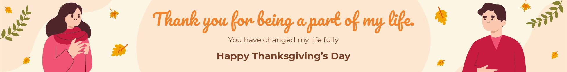 Thanksgiving Day Website Banner