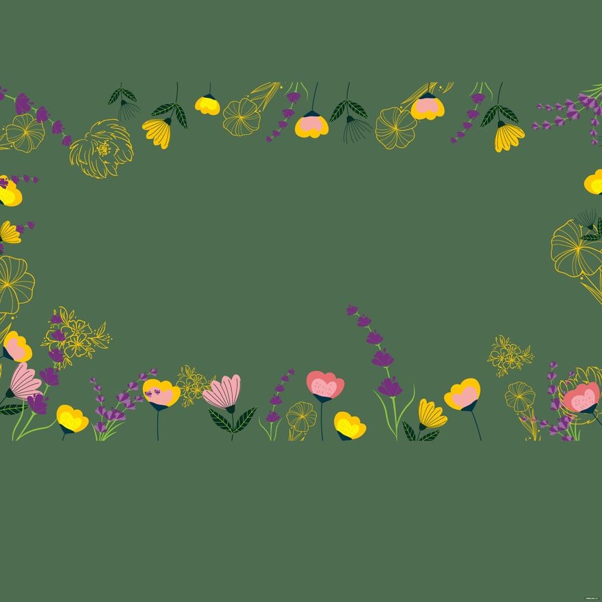 Free Floral Girly Background in Illustrator, EPS, SVG, JPG, PNG
