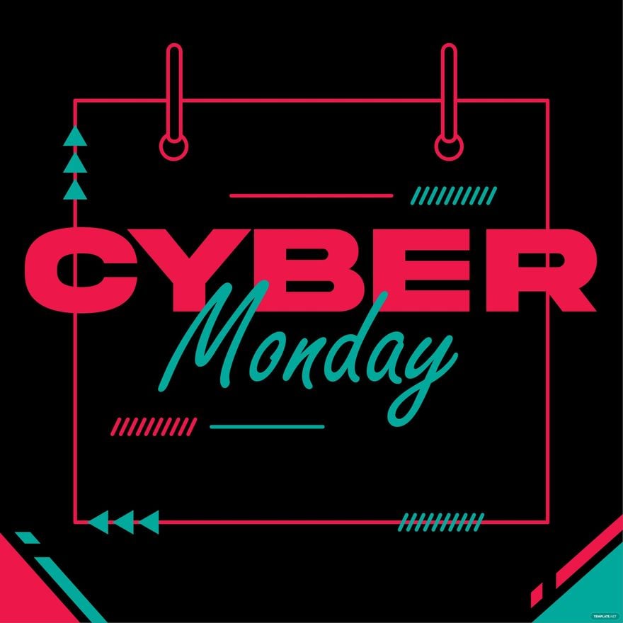 Free Cyber Monday Calendar Vector