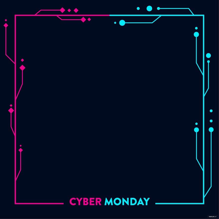 Cyber Monday Border Vector