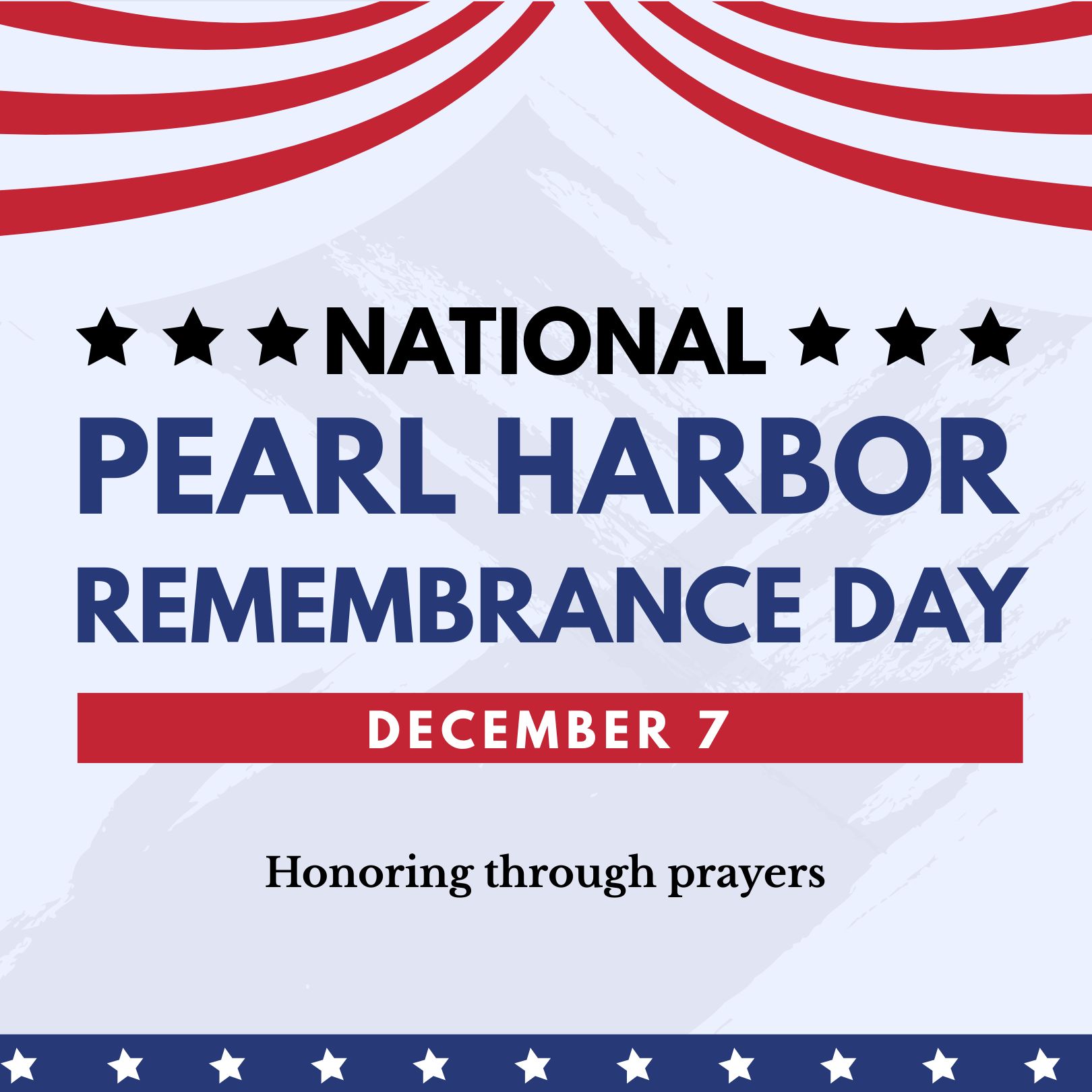 National Pearl Harbor Remembrance Day FB Post Download in Illustrator