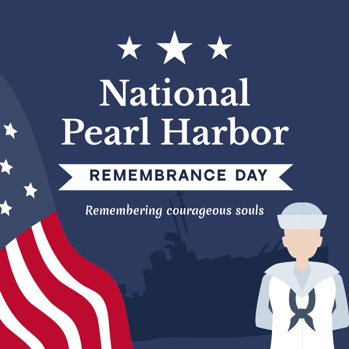 National Pearl Harbor Remembrance Day WhatsApp Post