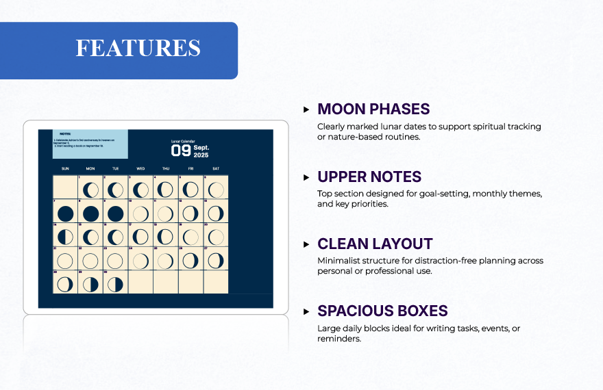 Lunar Calendar September 2025