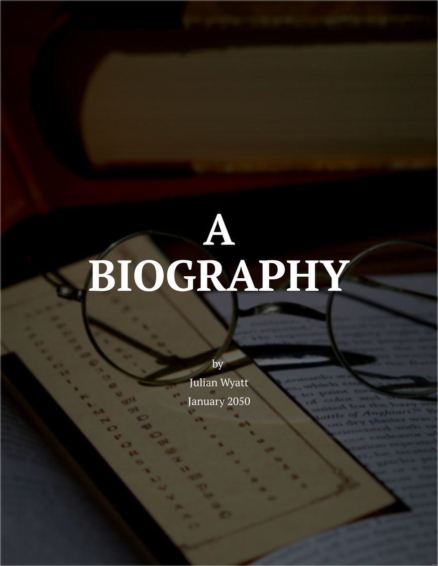 biography word list