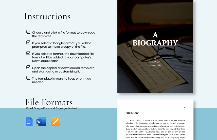 Biography Template