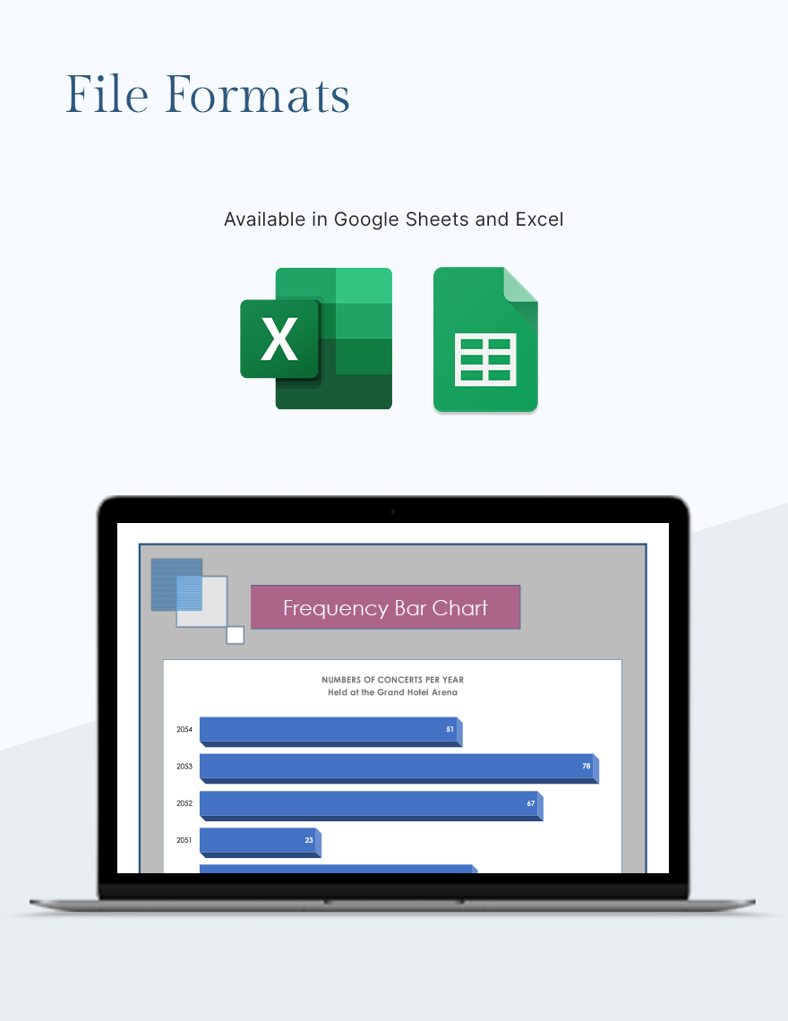 Frequency Bar Chart - Google Sheets, Excel | Template.net