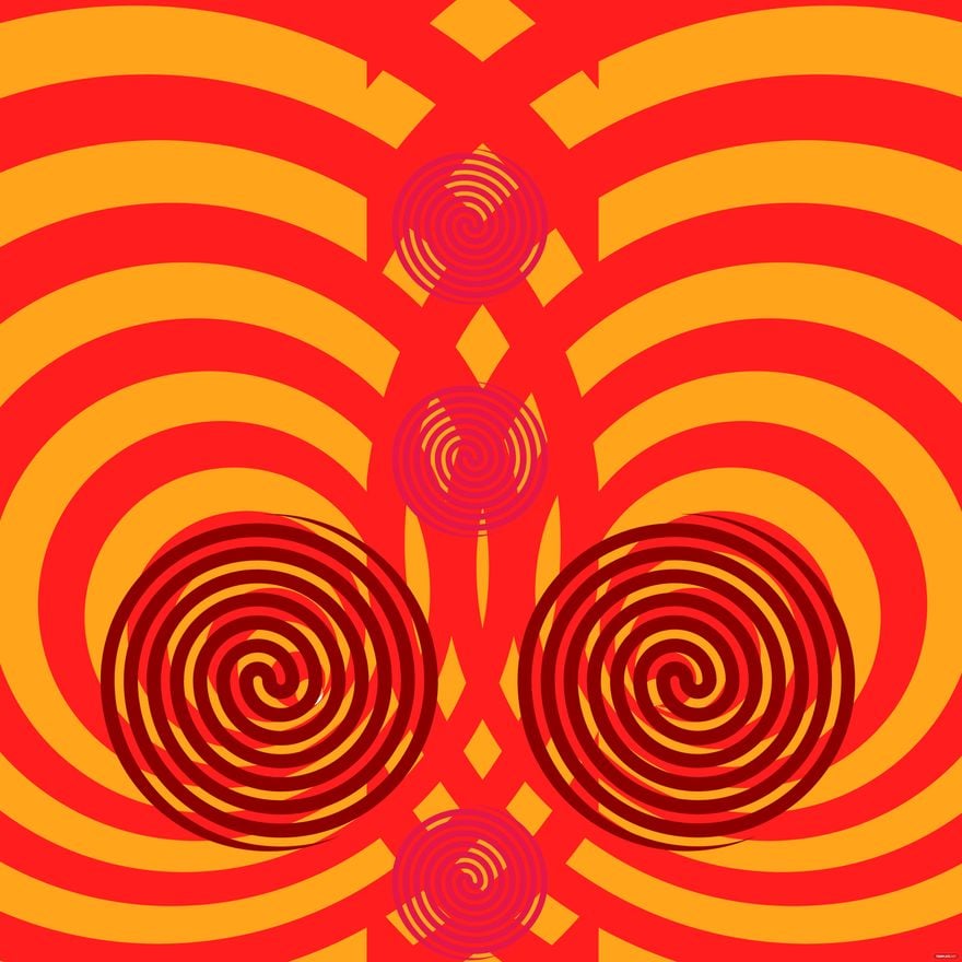 Free Red Trippy Background