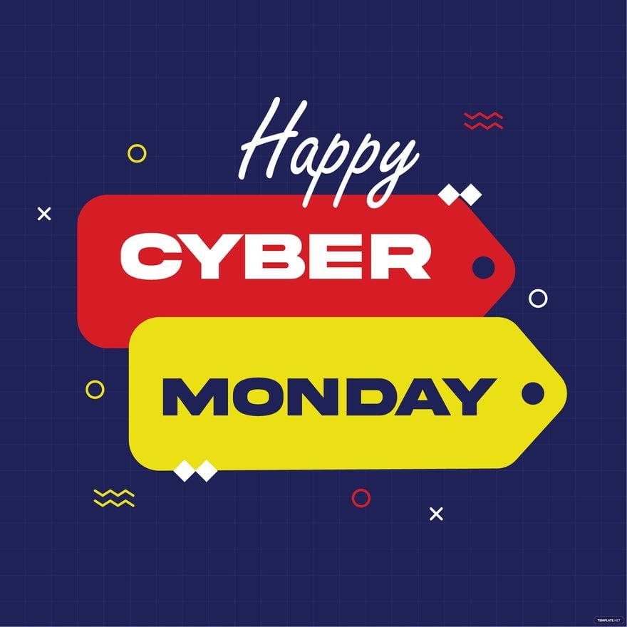 Free Happy Cyber Monday Illustration