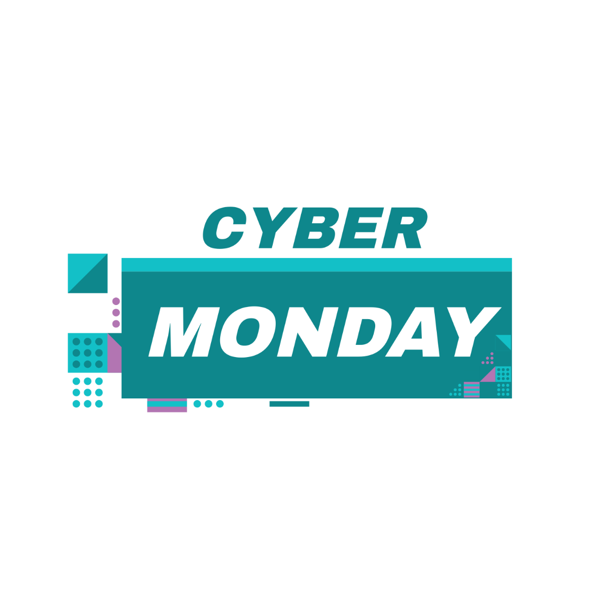 Cyber Monday Clipart Template