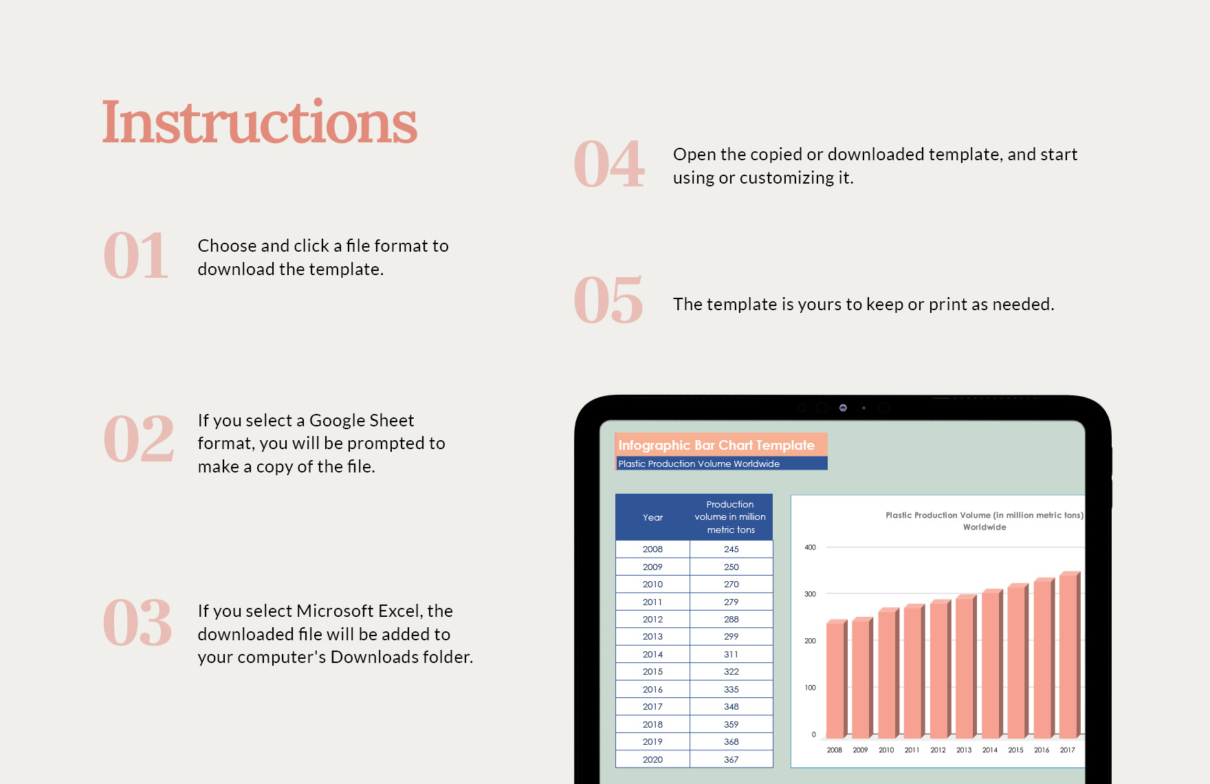 Infographic Bar Chart Template