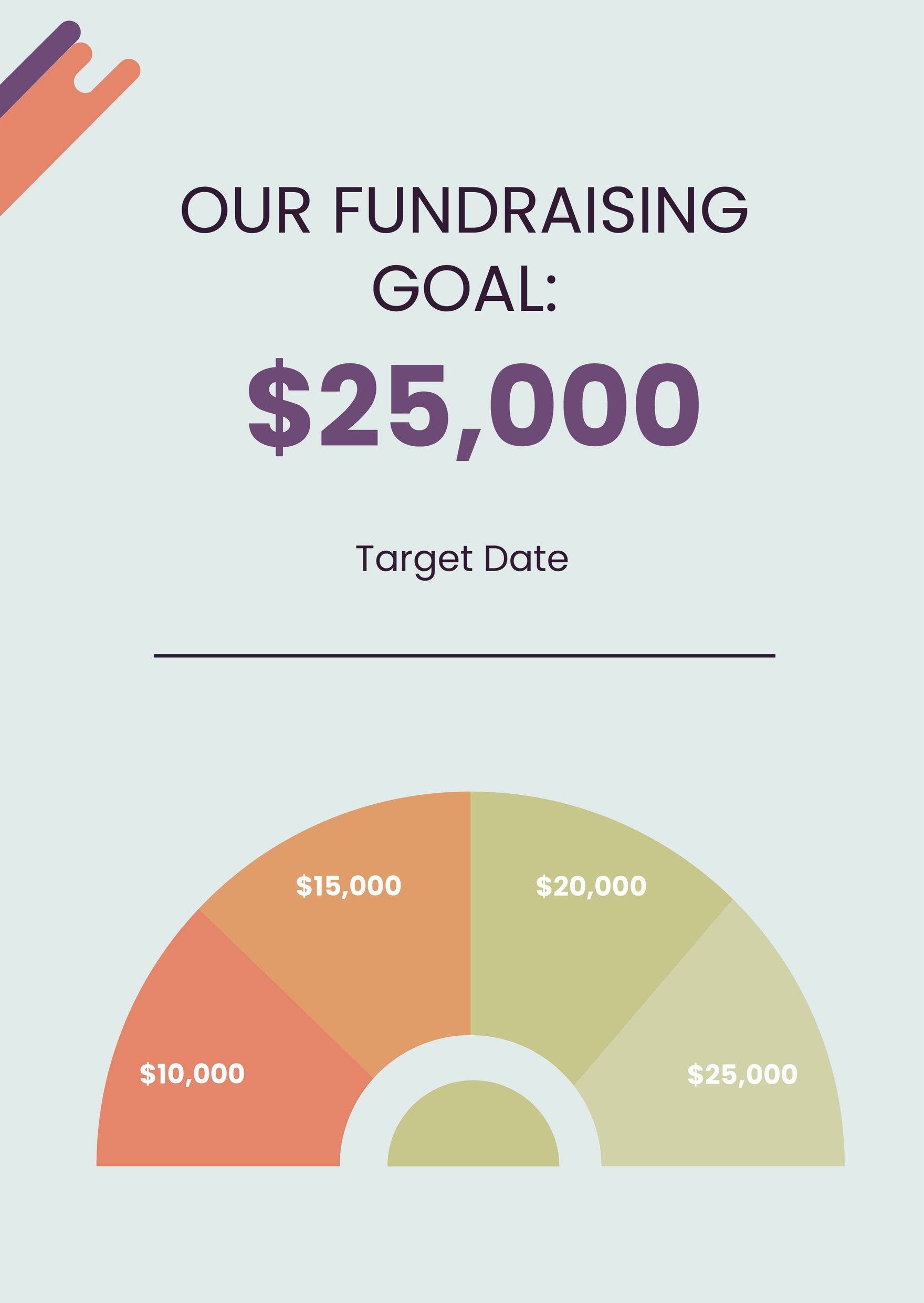 Sample Fundraising Chart in PDF, Illustrator