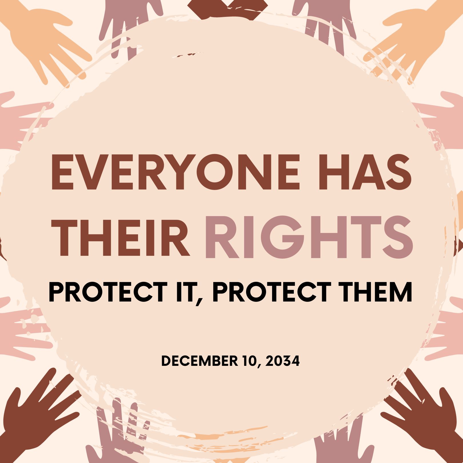 Human Rights Day Instagram Post EPS Illustrator JPG PSD PNG SVG 