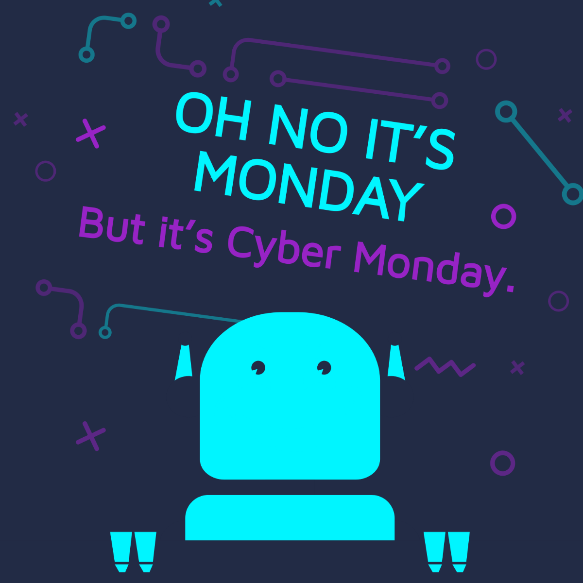 Free Cyber Monday Meme Vector Template