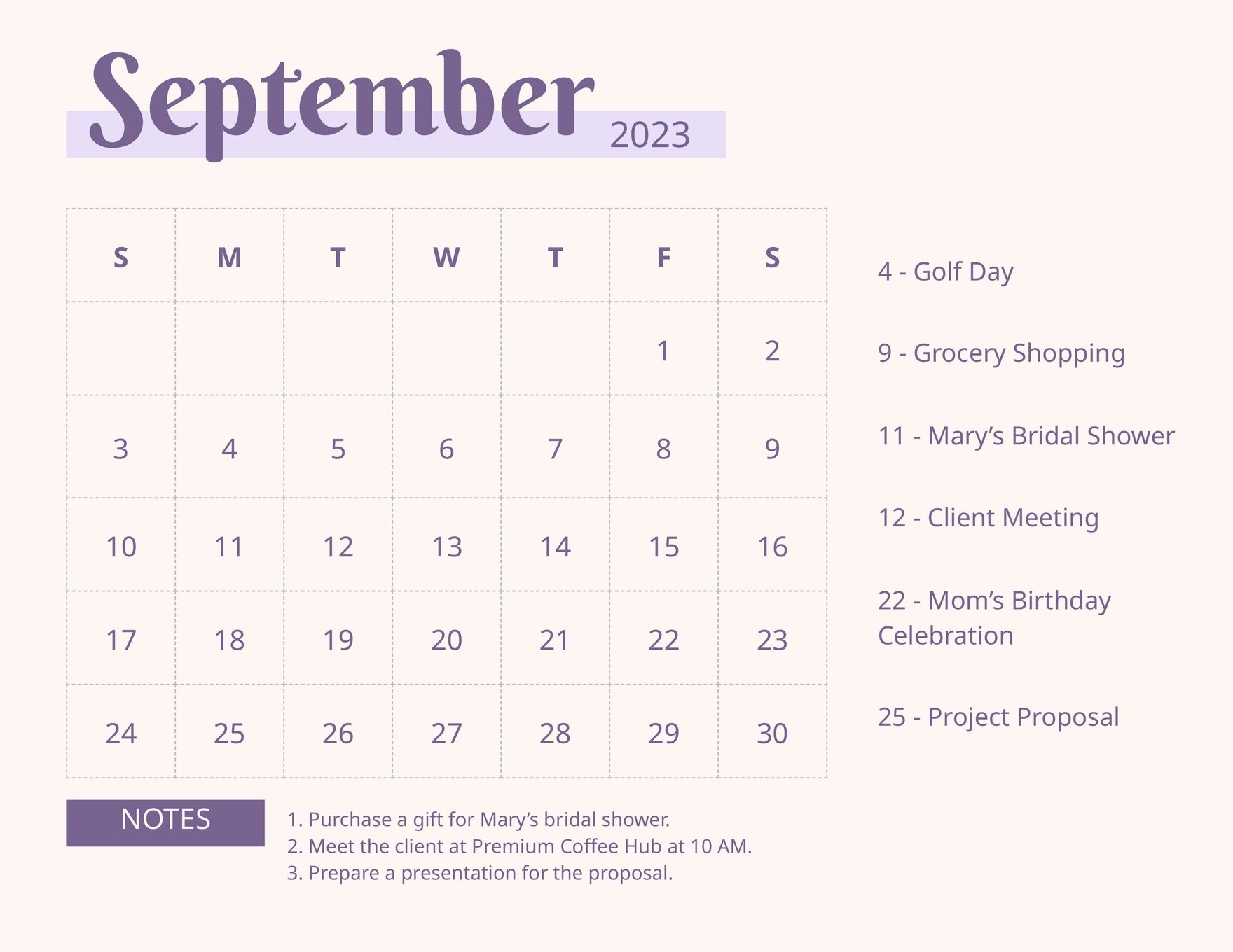 September 2023 Monthly Calendar Template in Word, Google Docs, Excel, Google Sheets, Illustrator, EPS, SVG, JPG