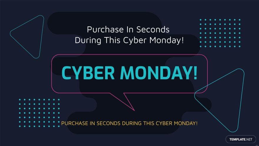 Cyber Monday Invitation Background