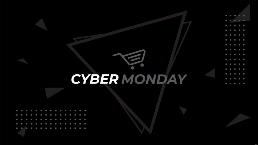 Cyber Monday Black Background