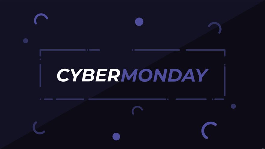 Cyber Monday Dark Background
