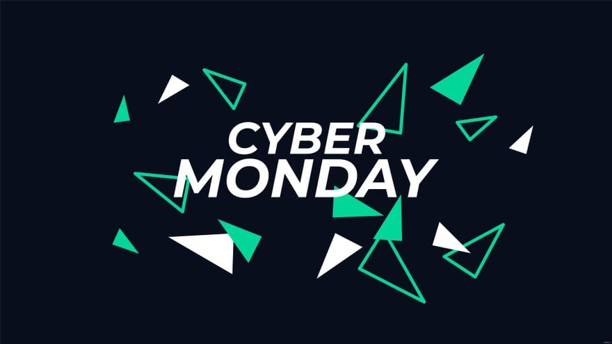 Free Cyber Monday Aesthetic Background in PDF, Illustrator, PSD, EPS, SVG, PNG, JPEG