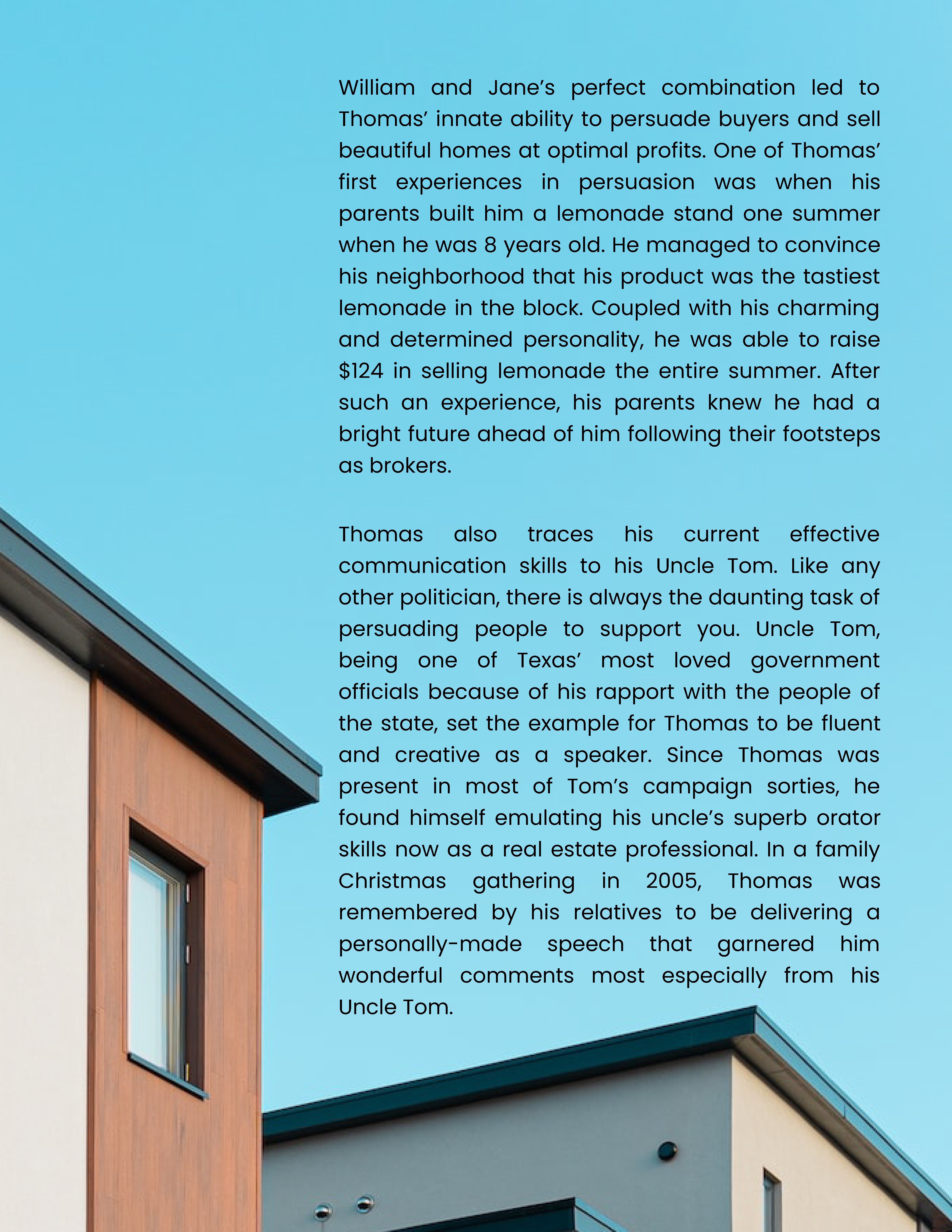 Free Real Estate Agent Biography Template to Edit Online