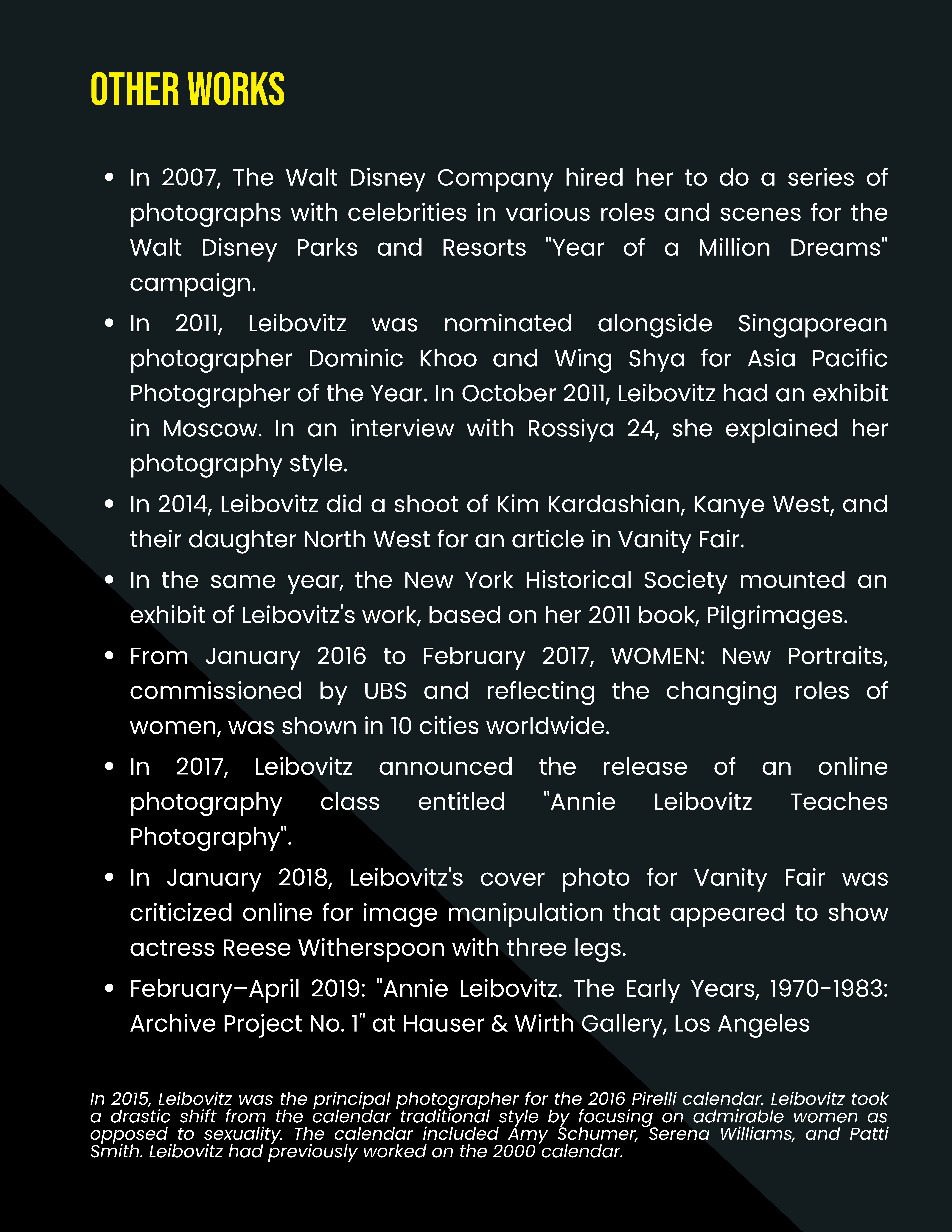 Free Photography Biography Template to Edit Online