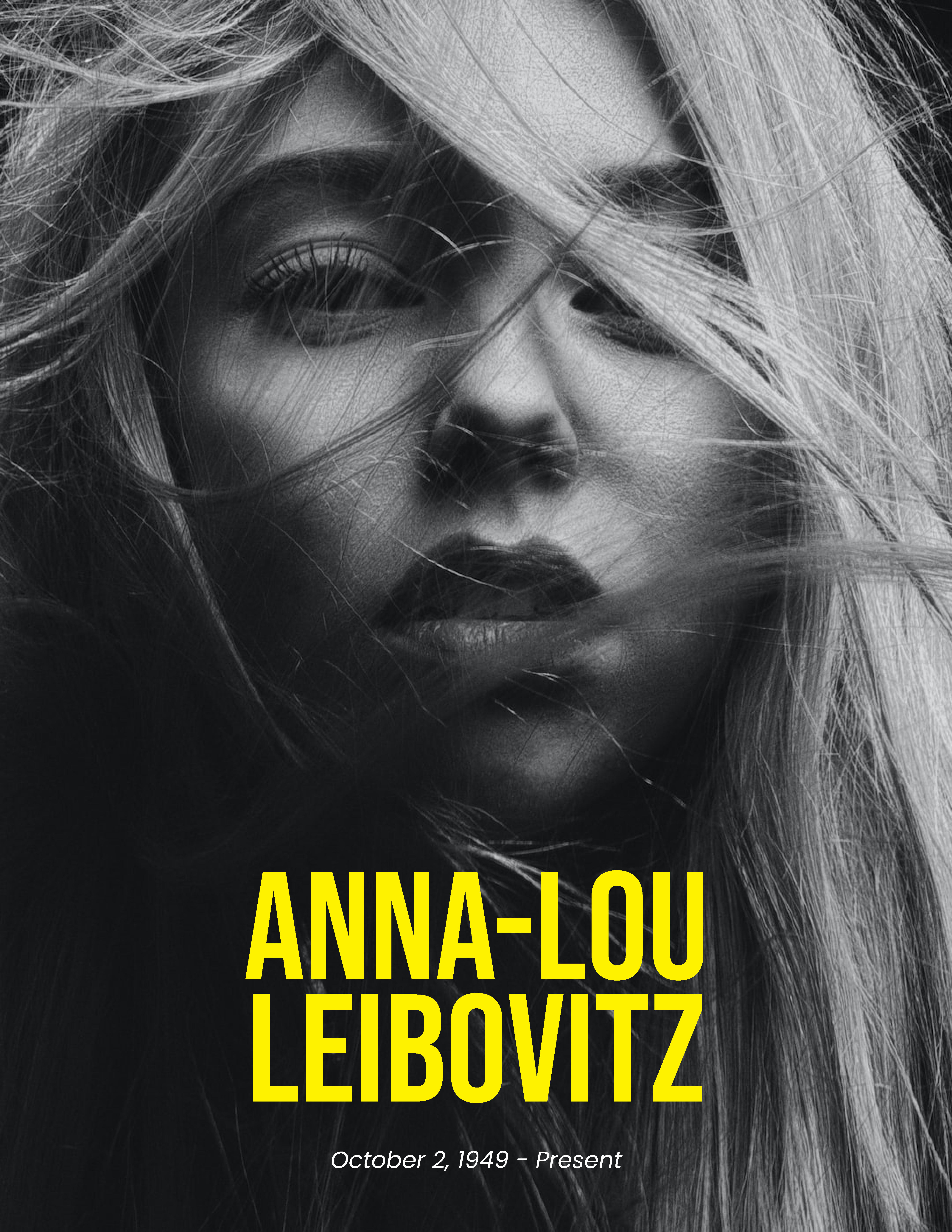 Free Photography Biography Template to Edit Online