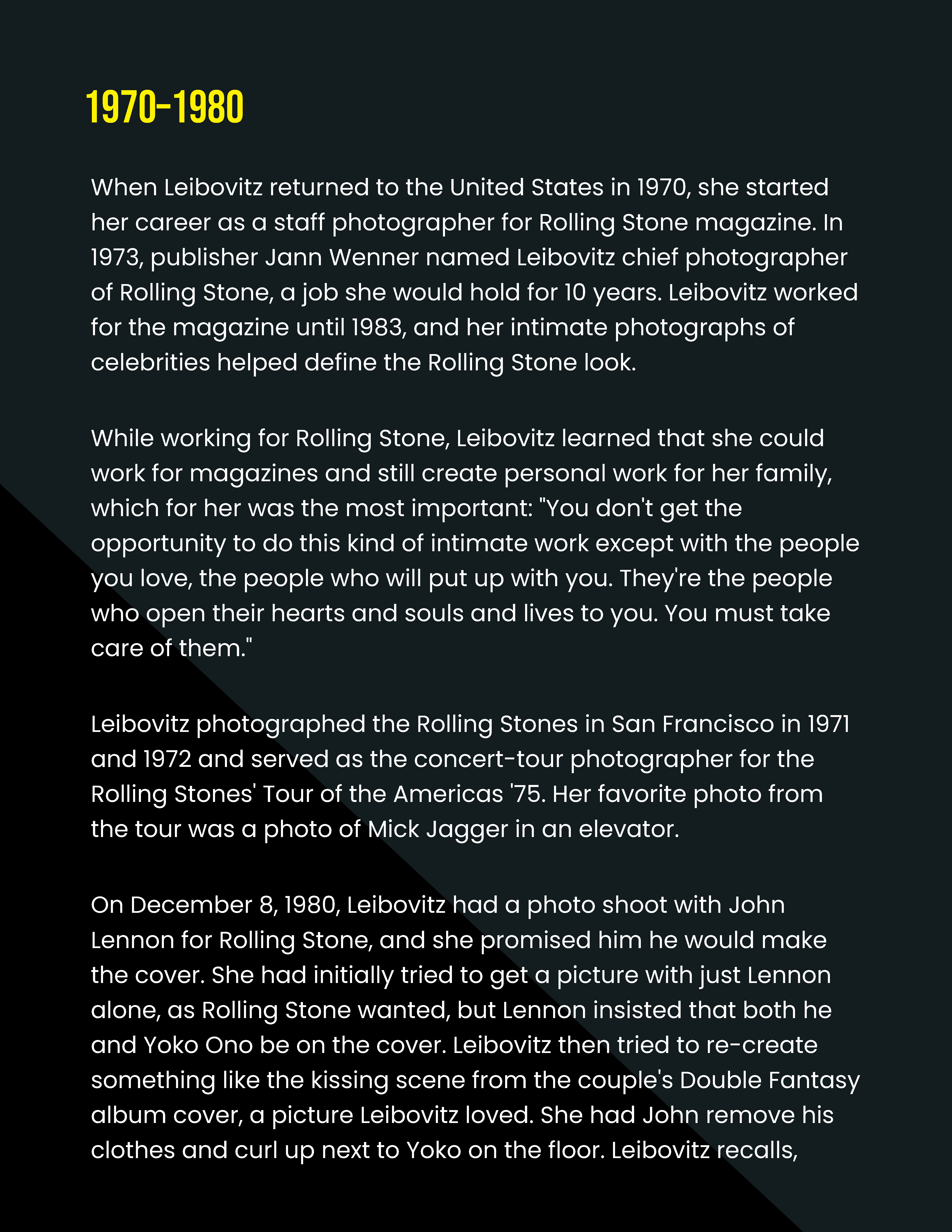 Free Photography Biography Template to Edit Online