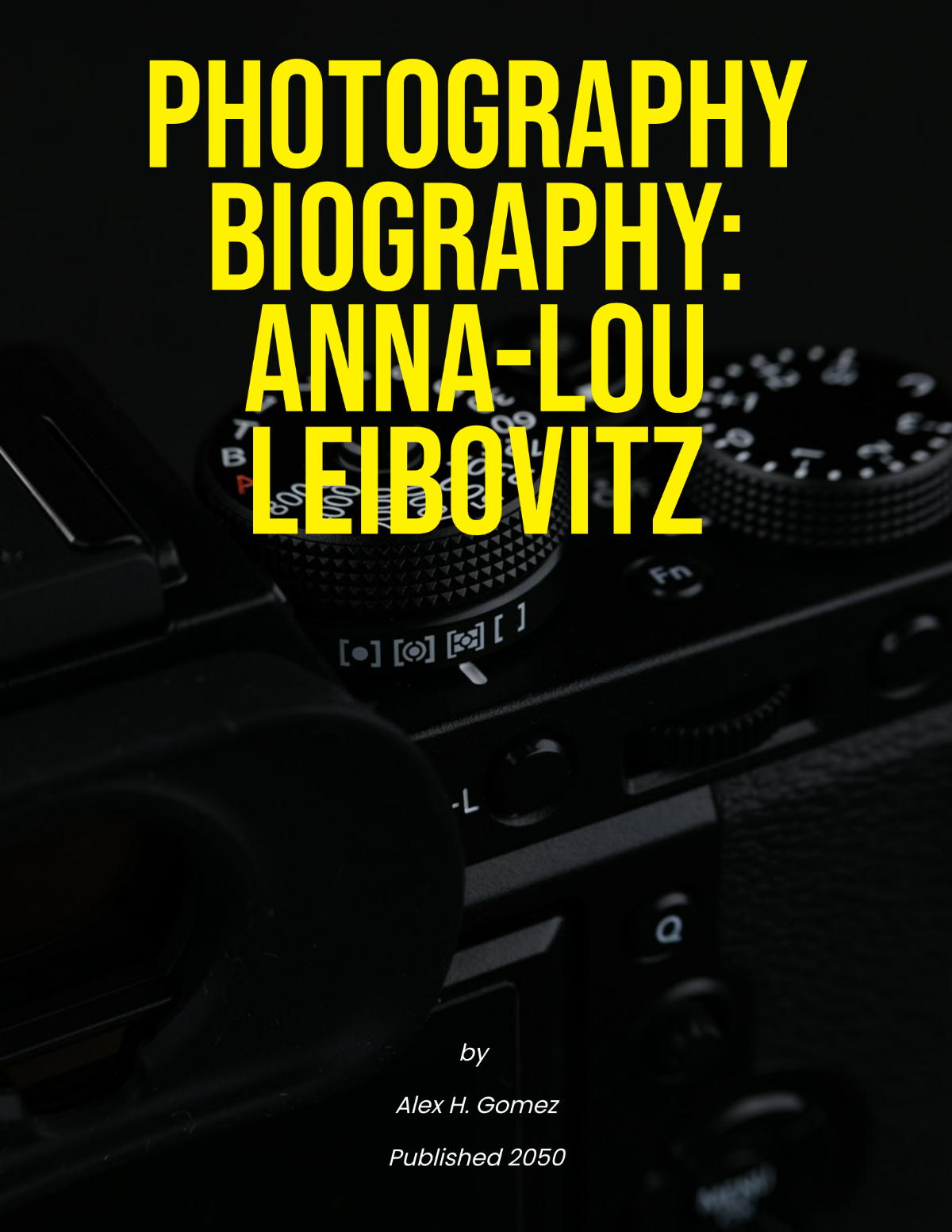 Photography Biography Template