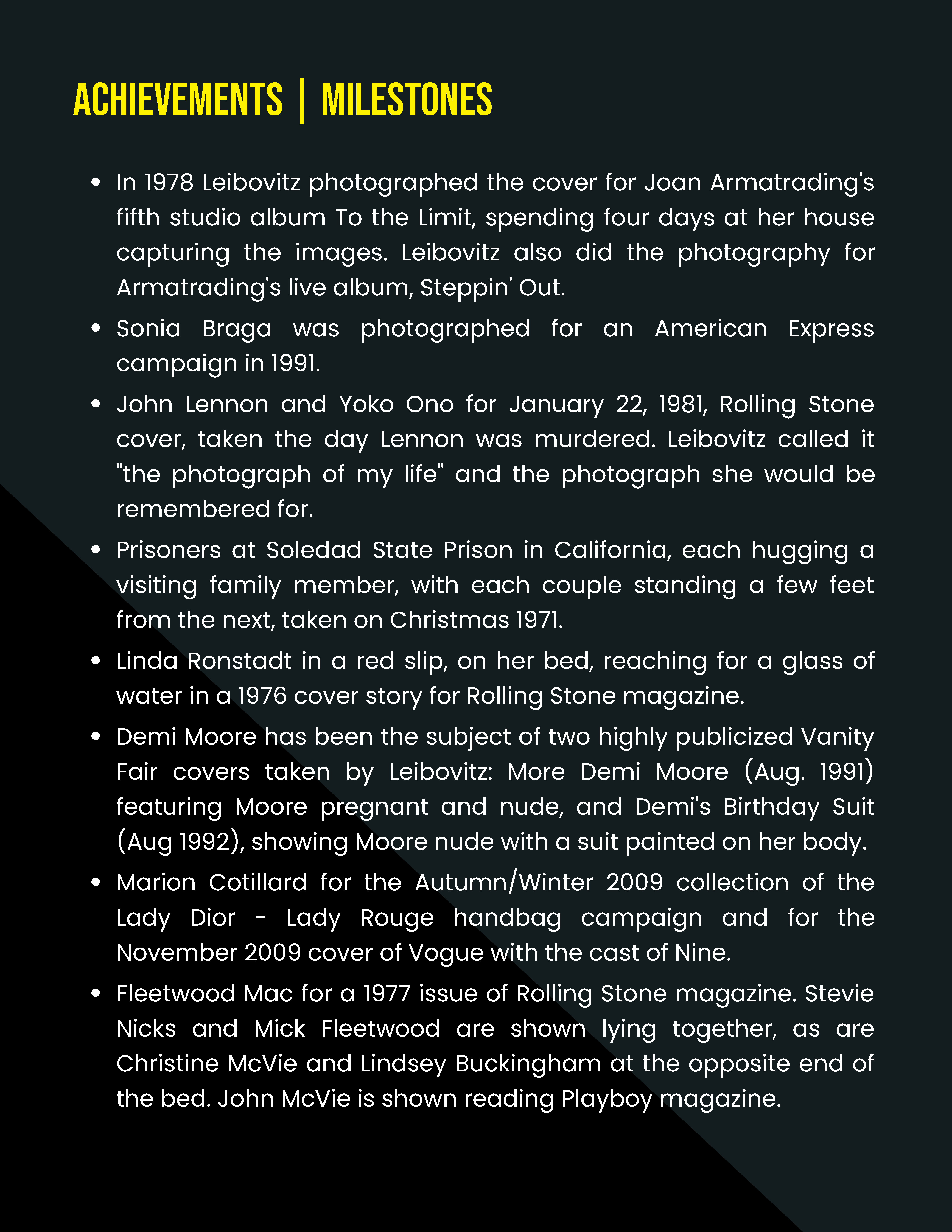 Free Photography Biography Template to Edit Online