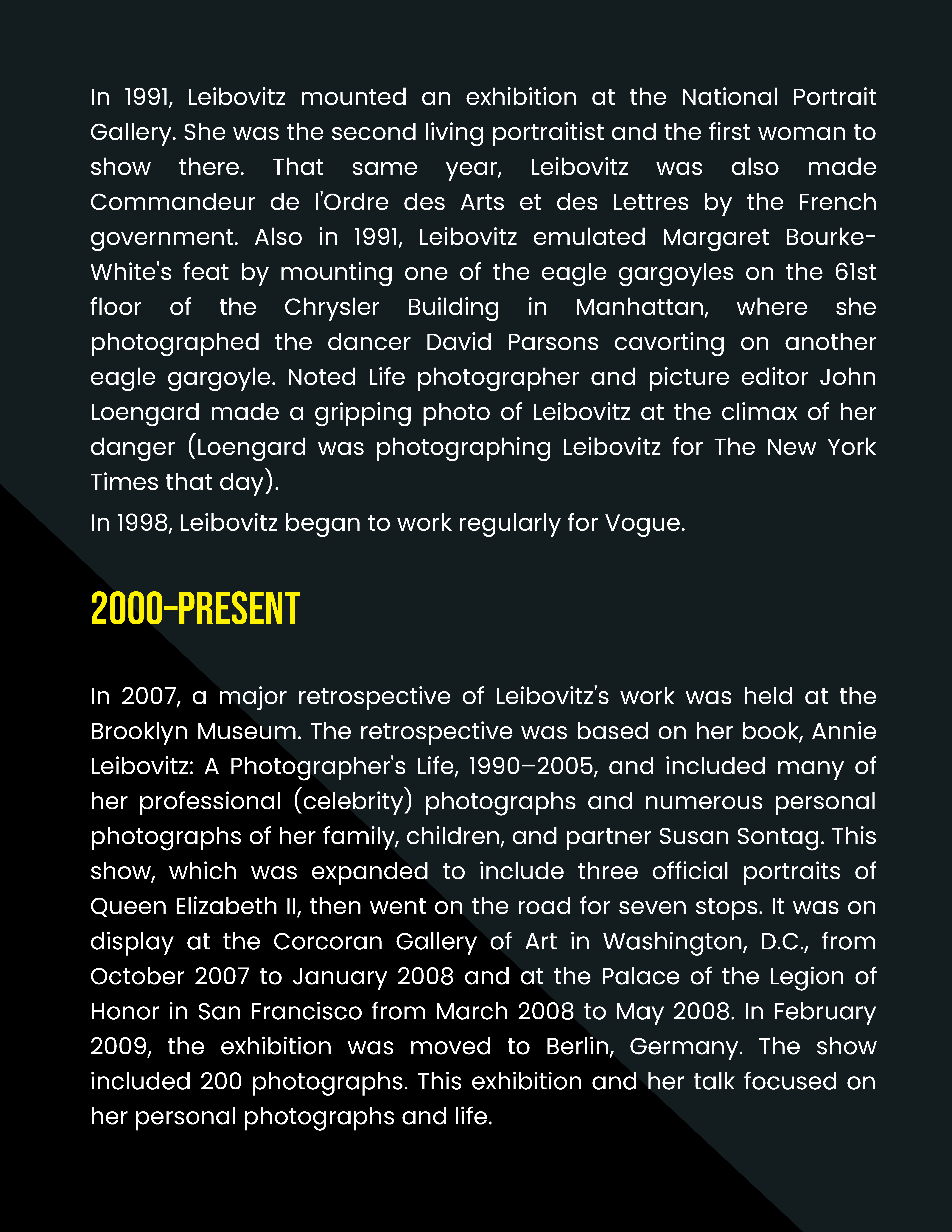 Free Photography Biography Template to Edit Online
