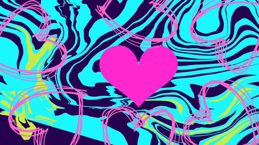 Free Love Trippy Background in Illustrator, EPS, SVG, JPG, PNG